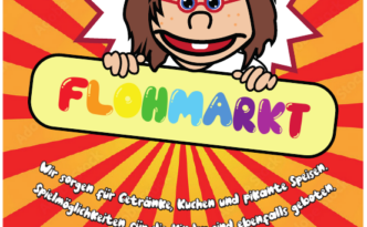 Flyer zum Kita-Flohmarkt von St. Richard im Mai 2023
